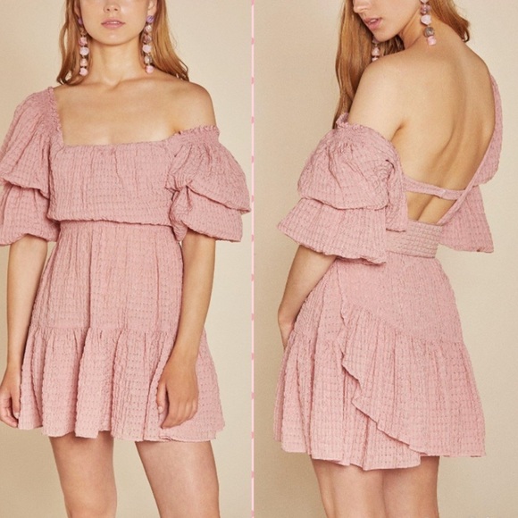 Cult Gaia Malia Bustier Peasant Dress size S